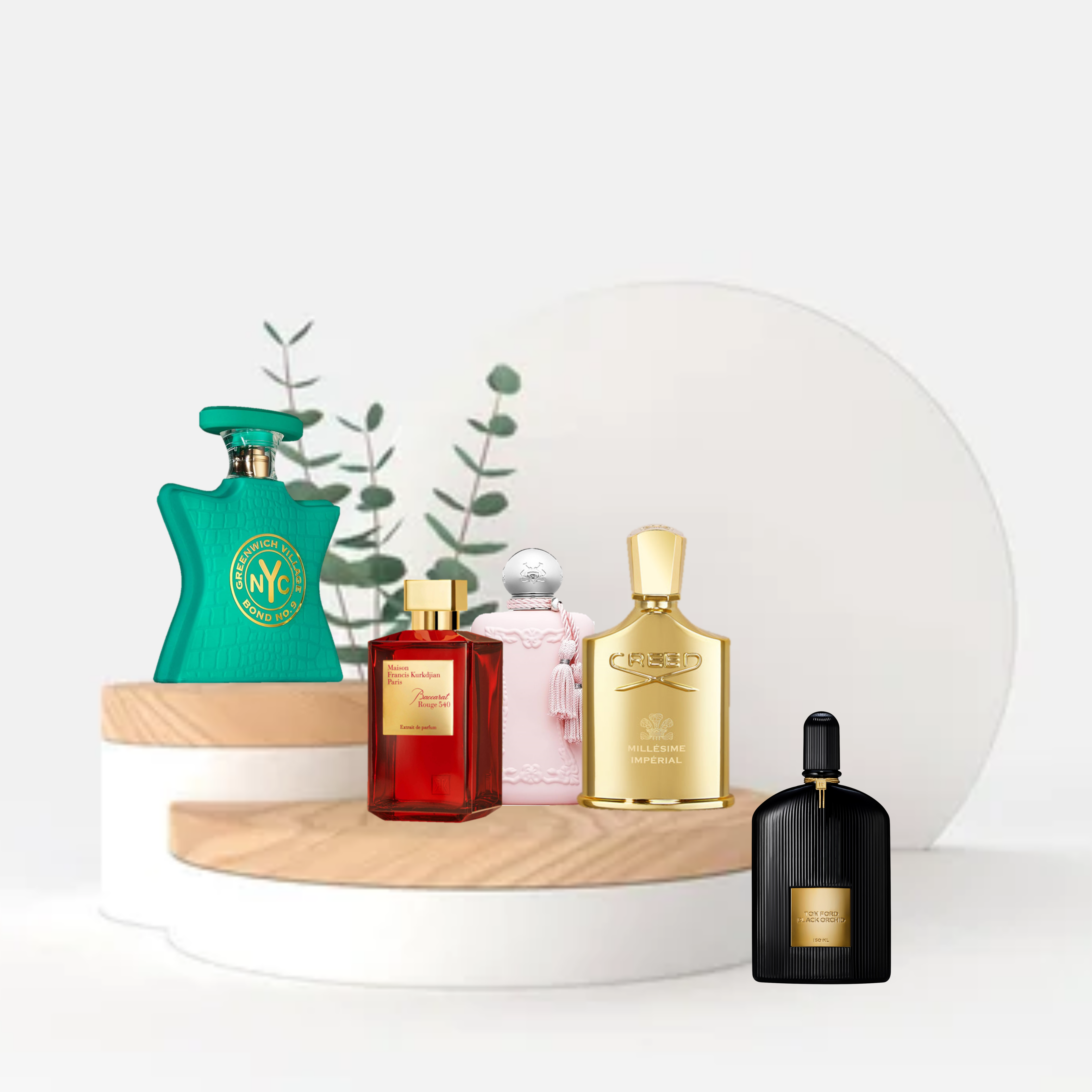 collection of niche perfumes for men and women