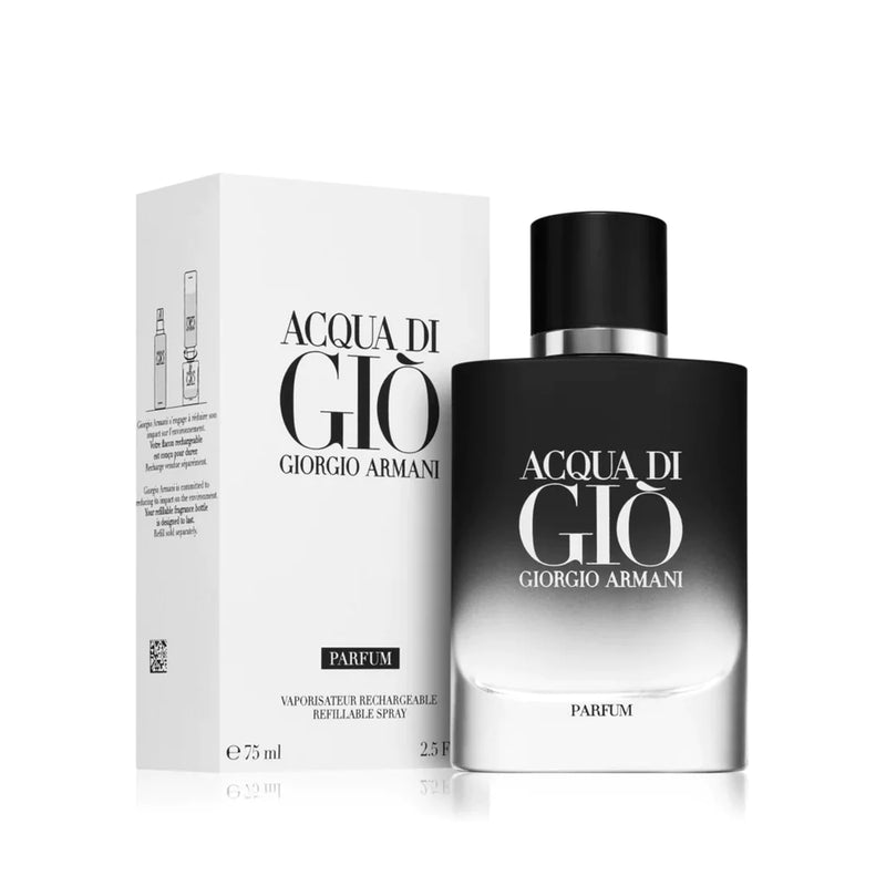 giorgio armani acqua di gio parfum for men on whit background