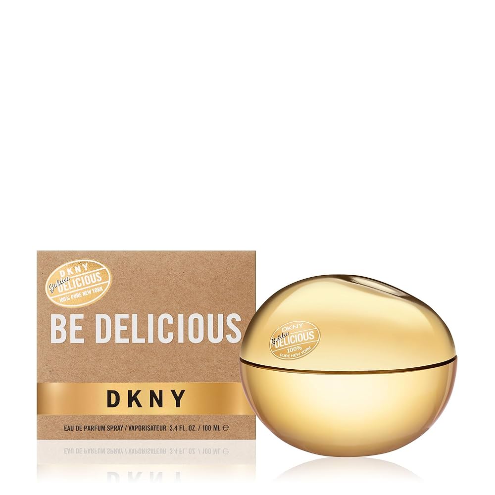 DKNY Be Delicious perfume bottle and packaging on a white background