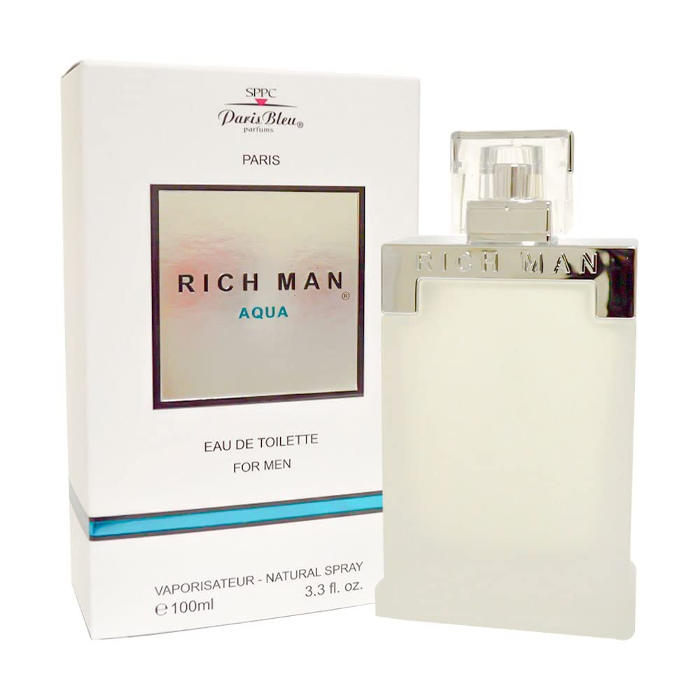 Rich Man Aqua 3.3 oz/100 ml EDT Spray Men