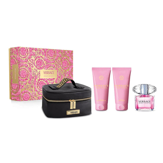 Versace Bright Crystal 4pc Gift Set for Women EDT