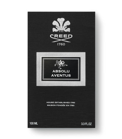 creed absolu aventus bottle on a white background
