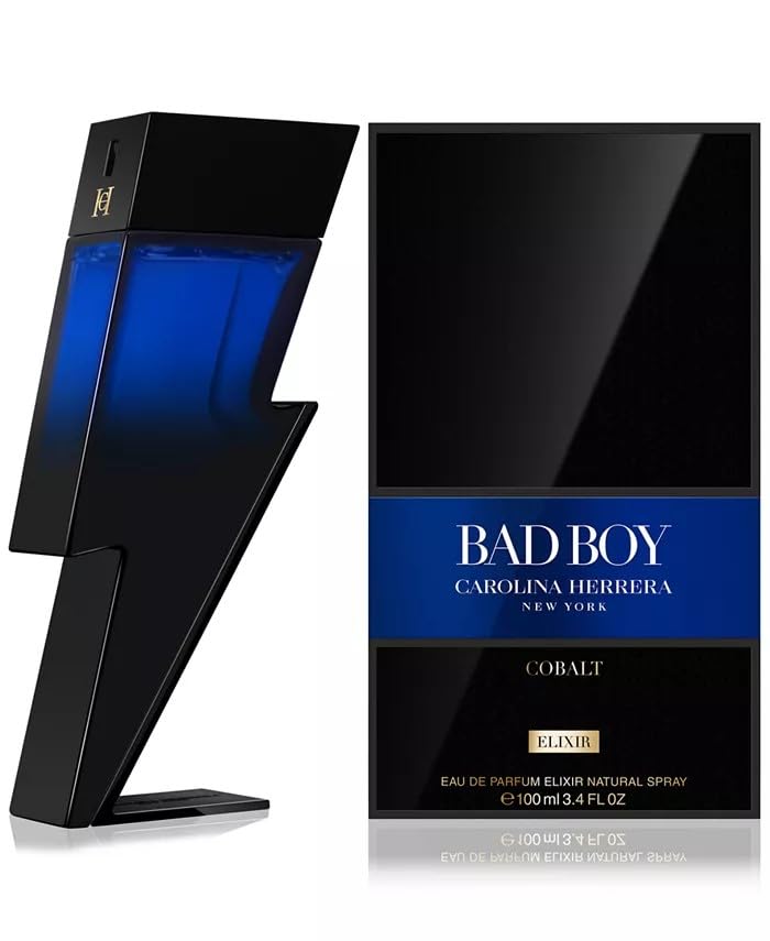 Carolina Herrera Bad Boy Cobalt Elixir 3.3 oz Eau De Parfum spray for Men - D&R Perfumes