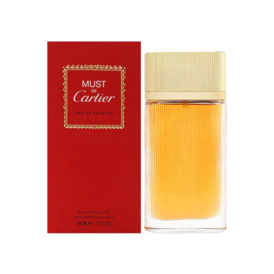 Cartier Must De Cartier For Women 3.3 oz Eau De Toilette Spray - D&R Perfumes