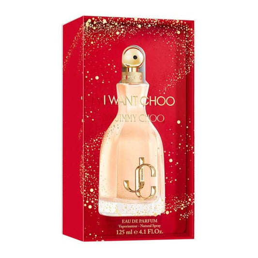 I Want Choo perfume bottle and packaging on a white background