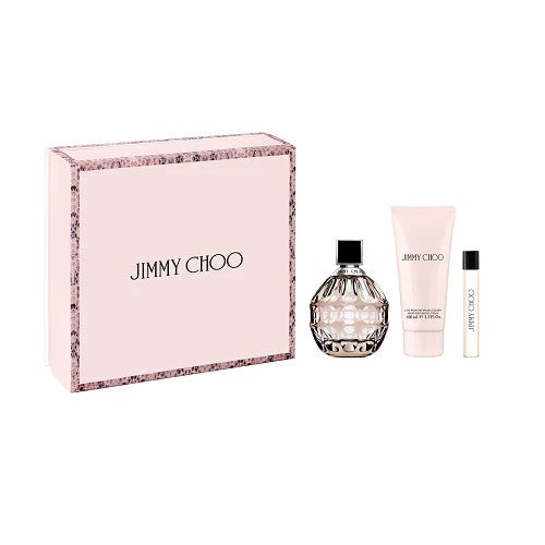 Jimmy Choo 3pc Gift Set For Women 3.3 oz Eau De Parfum spray - D&R Perfumes