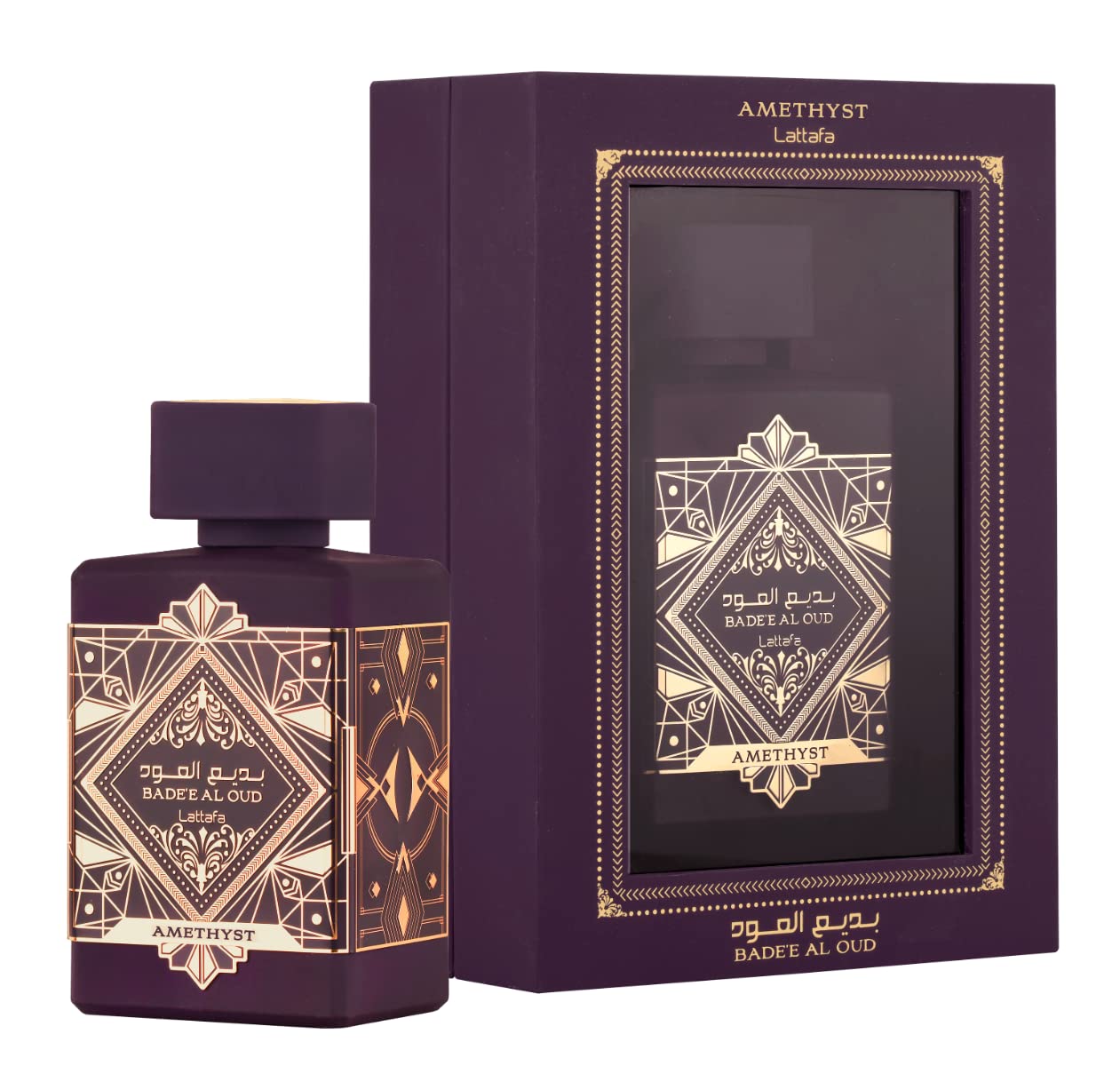 Lattafa Badee Oud Amethyst UNISEX 3.4oz EDP Spray - D&R Perfumes