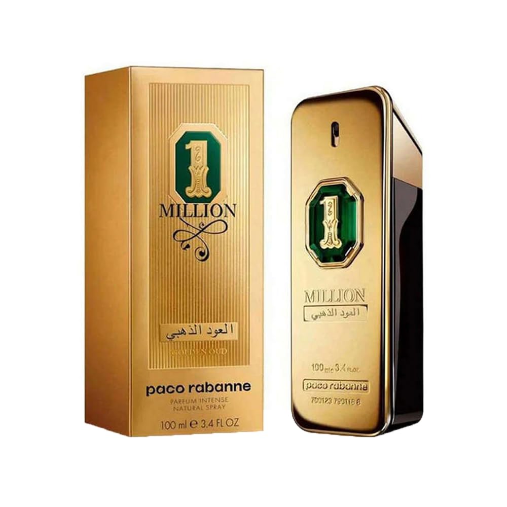 Paco Rabanne One Million Golden Oud for Men 3.4oz Parfum Intense Spray - D&R Perfumes