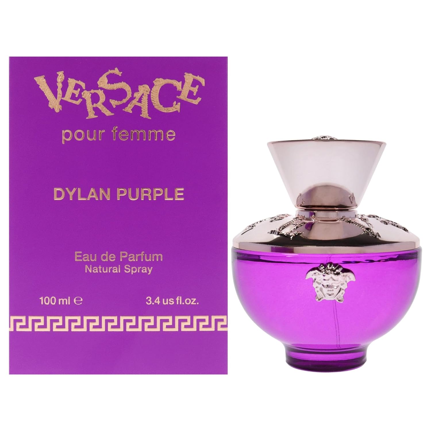 Versace Dylan Purple Pour Femme 3.4 oz  Eau De Parfum Spray - D&R Perfumes