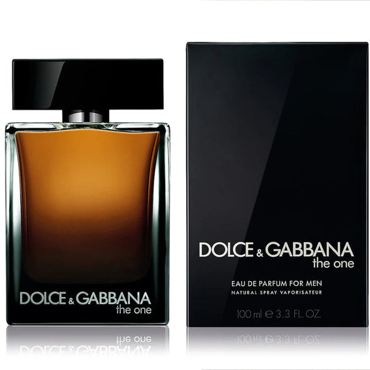 dolce & gabbana the one bottle and packaging on a white background