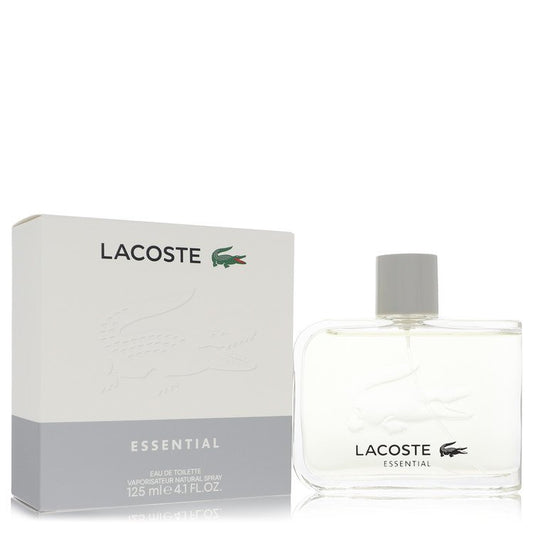 lacoste esential perfume for men on white background