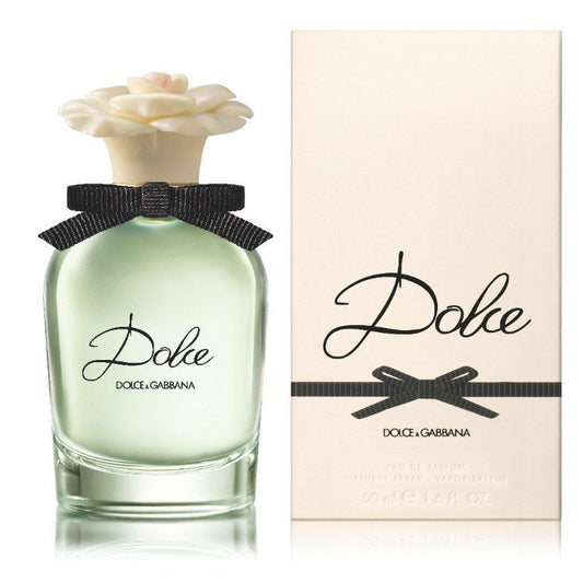 Dolce & Gabbana perfume bottle and packaging on a white background