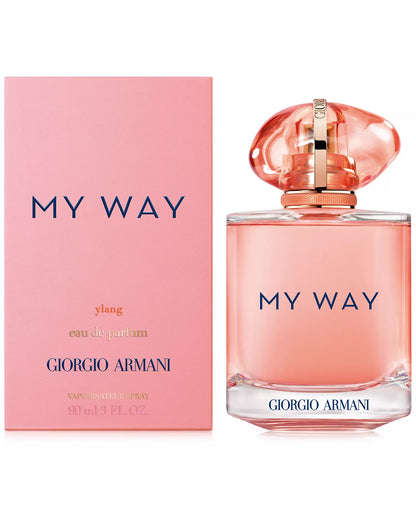 Giorgio Armani 'My Way' perfume bottle and packaging on a white background