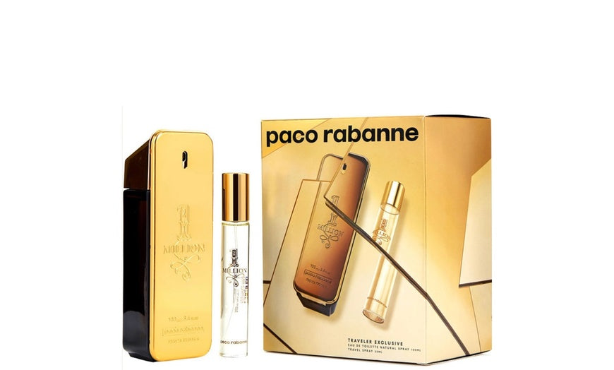 Paco Rabanne Product Paco Rabanne 1 Million 2pc Travel Set 3.4oz EDT Spray + Travel Size – D ...